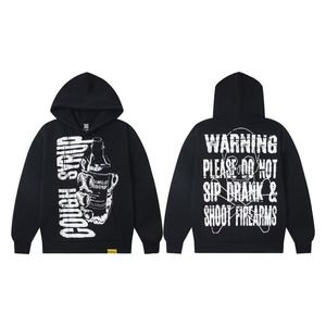 เสื้อกันหนาวมีฮู้ดแขนยาวสำหรับผู้ชายเสื้อมีฮู้ดพิมพ์ลายลำลองแบบสั่งตัดจากผ้าฝ้าย - Product Image 6