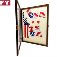 Cadre photo Verani Pin Display Case - Pin Collection Display For Military Medals, Beach Tags, Jewelry Pi Shadow Box Frame