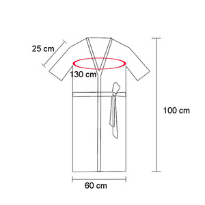 เสื้อคลุมกันน้ำสำหรับช่างทำผมหญิง ป้องกันการซีดจาง แบบกิโมโน รับสกรีนโลโก้ ปรับขนาดได้ สำหรับลูกค้าร้านเสริมสวย ช่าง<span class=keywords><strong>ตัดผม</strong></span> - Product Image 6
