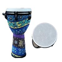Batterie de percussions professionnelle Tongmei, écologique, colorée, avec peaux de tambour en peau de mouton, tailles 8-12 pouces, style ethnique