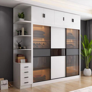 プレミアムカスタマイズ可能なハニカムアルミ製ワードローブ-モダンで耐久性のある自立型寝室家具、環境に優しい10年保証 - Product Image 1