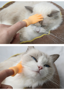Herramienta de masaje de manos pequeñas, guantes de dedo de juguete para perros y gatos, guantes de silicona para dedo pequeño - Product Image 5
