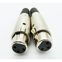 Câble audio DMX à profil bas avec connecteurs Neutrik XLR 3 broches pour microphone, câble de signal XLR femelle couleur originale