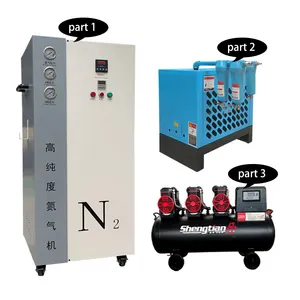 HFD Nitrogen system with Air Compressor cold dryer Nitrogen Generator For Packaging Machine