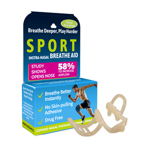 Dilatateur de nez pince-nez en silicone nasal Anti-ronflement souffle facile empêchant le ronflement aide à respirer les appareils de ronflement améliorer le sommeil - Product Image 1