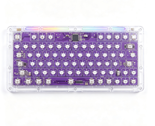 Mechanical Acrylic Keyboard Hot Swap Custom Pcb Circuit Board Keyboard High Quality Assembly Pcb Board
