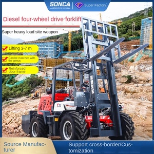 Chariot élévateur multifonctionnel à quatre roues motrices de 3 tonnes avec levage hydraulique intégré de 5 tonnes - Product Image 5