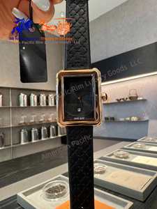 Best-Selling Luxury Women's <b>Square</b> Quartz Watch Waterproof with Moon Phase Feature 22mm Leather Band - Product Image 6