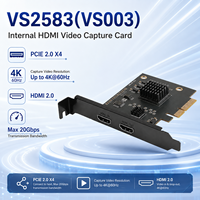 Carte de capture vidéo HDMI PCIe 4K 60Hz, entrée HDMI 2.0, sortie en boucle, 20 Gbit/s, carte de capture interne GSV2011 pour PC, Mac, Linux, diffusion en direct
