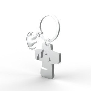 ODM et OEM haute qualité décontracté perle argent feu motif cadeau d'affaires porte-clés boucle métal artisanat porte-clés pour voyage - Product Image 4
