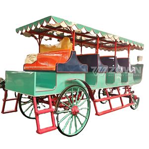 Carrito de caballos de lujo Cuatro ruedas Carruaje de caballos de turismo eléctrico para la venta con color y logotipo personalizados para la venta - Product Image 1