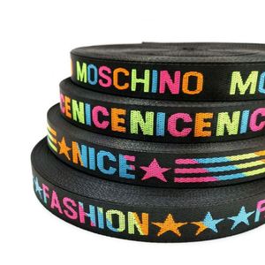 Custom Soft High Quality Woven Jacquard Herringbone Nylon <b>Webbing</b> Strap Tapes for Dog Collars - Product Image 3