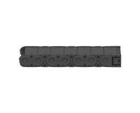 Chaîne de protection de câbles flexible de type pont LONGO personnalisable en nylon pour charges lourdes, entièrement fermée, G44T