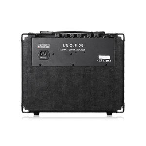 Amplificateur de guitare électrique chinois UNIQUE-25 25W avec canaux Clean et Overdrive, haut-parleur 8 pouces et égaliseur 3 bandes - Product Image 4
