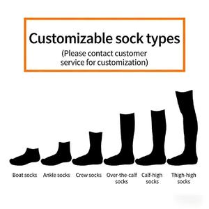 Calcetines de Algodón Antibacterianos Transpirables con Diseño de Letras Casuales, Talla Única, para Otoño, para Hombre y Mujer, Ecológicos, con Logotipo Personalizable - Product Image 2