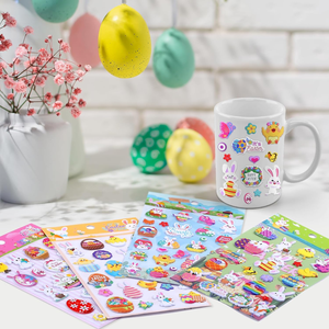 89 Pegatinas de Dibujos Animados de Pascua, Impresión UV, Resistentes al Agua, Lindas Pegatinas 3D para Regalos de Fiesta y Artículos Promocionales - Product Image 1