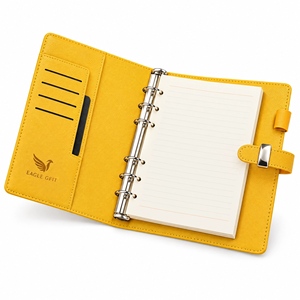 Custom Logo PU Leather Cover Diary Notebook, Corporate <b>Office</b> Business Stationery <b>Gift</b>, OEM Customised A5 Notebook - Product Image 3