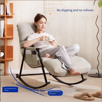 Canapé inclinable confortable à une place avec structure métallique et revêtement en tissu - Meuble de salon moderne et décontracté, idéal pour appartement, à prix abordable