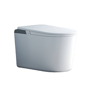 WC intelligent moderne en céramique MWD avec couvercle automatique intégré, bidet, toilette intelligente à poser au sol pour salle de bain ST-D104U S - Product Image 1
