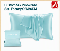 Ensemble de taies d'oreiller en soie satinée Aodu, boîte cadeau, housse de coussin effet soie, logo personnalisé, emballage de luxe, vente en gros, directement de l'usine