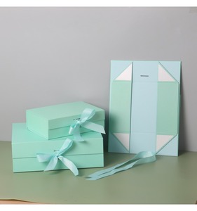 Cardboard paper hard packaging luxury folding <b>magnetic</b> gift <b>box</b>, customizable according to needs - Product Image 4