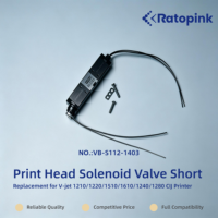 Tête d'impression Ratopink VB-S112-1300, électrovanne courte, remplacement pour imprimante CIJ V-jet 1210/1220/1510/1610/1240/1280