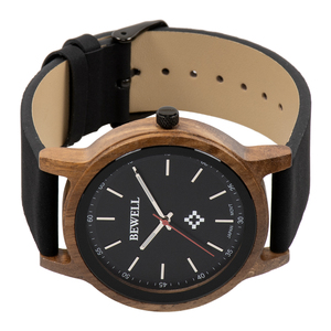 Reloj de Madera Natural Hecho a Mano para Hombre, Reloj de Cuarzo con Correa de Cuero, Relojes Mecánicos de Madera para Hombre - Product Image 2
