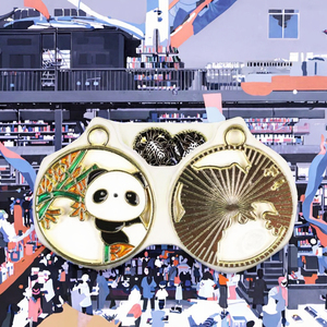 Marcapáginas de metal de latón esmaltado personalizado, diseño de Panda de Anime, fundido a mano con talla de Ángel para amantes de los libros durante la Navidad - Product Image 4