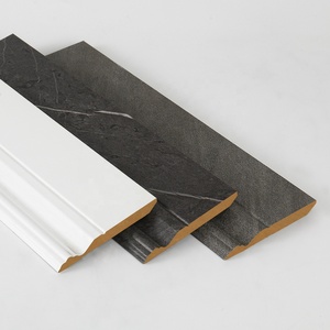 <span class=keywords><strong>Plinthe</strong></span> MDF en bois massif clair Design traditionnel Moulure de couronne blanche et noire Décoration intérieure de la maison <span class=keywords><strong>Plinthe</strong></span> - Product Image 2