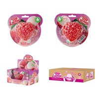 Fruitvormige dubbelgelaagse gevulde gummy snoepjes met sappige vulling, zachte gummy snoepjes, op maat gemaakte private label gummy snoepjes
