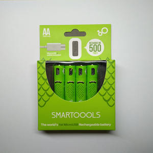 4 Paket Baterai Isi Ulang AA AAA 1.2V Ni-Mh 1000mAh Dapat Digunakan Kembali Micro USB Isi Ulang SMARTOOOLS Garansi 2 Tahun 4 Paket Set - Product Image 3