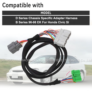 CH9698 Dシリーズシャーシ特定アダプターハーネス<span class=keywords><strong>B</strong></span>シリーズ1996-1998 EKホンダシビックSi米国用カーワイヤー - Product Image 2