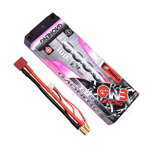 2024 뉴스 GAONENG GNB 2S 6000MAH HV 7.6V 100C LCG 로우 프로파일 씬 2S 5mm 5.0mm 내장형 불릿 하드 케이스 리포 배터리 팩 LiHV - Product Image 1
