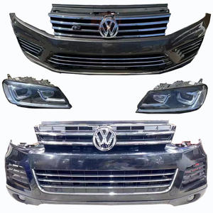 Per Volkswagen <span class=keywords><strong>Touareg</strong></span> aggiornamento del modello 2011 <span class=keywords><strong>2018</strong></span> modello anteriore e posteriore aggiornamento kit di surround fari anteriori modificati - Product Image 4