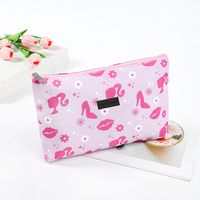 Dompet Tipis Ringan Murah Berbahan Nilon dengan Ritsleting, Kantong Kecil untuk Perlengkapan Mandi, Tas Portabel untuk Pria & Wanita