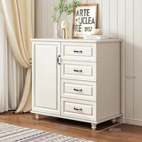 Commode de chambre à coucher de style américain de luxe Commode blanche Design