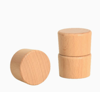 Couvre-bouteille en aluminium imitation bois, couvercle à vis manuel, pour flacon de crème, étanche