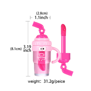 Nuevo brillo de labios de alta calidad, taza de paja para el vientre de verano, aceite de labios, estilo bonito, resistente al agua, hidratante, labial líquido bonito - Product Image 5