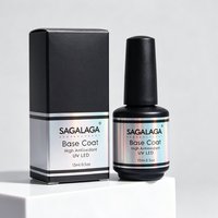 Base de Gel Caoutchouc 15ml en Gros Marque Privée, Adhérence Forte, Longue Durée, UV LED, Base Coat Soak Off pour Ongles, Logo Personnalisé, Vente en Gros
