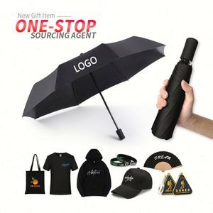 Sombrillas Plegables Manuales o Automáticas de 3 Pliegues al por Mayor, Artículos Promocionales para Eventos, Impresión de Logotipo, Sombrilla de Regalo Personalizada - Product Image 1