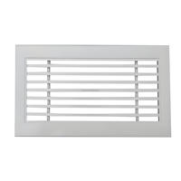Grille d'air de retour de sortie de persiennes à une couche en alliage d'aluminium de qualité supérieure avec maille pour CVC.