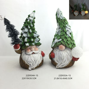 Petit vieil <span class=keywords><strong>homme</strong></span> de Noël à barbe blanche, artisanat en résine, décoration de sapin de Noël, statue, ornements - Product Image 3