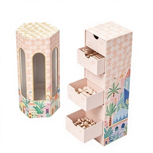 Wholesale Cylinder <b>Christmas</b> Advent Calendar <b>Box</b> Rigid Cardboard Empty Mystery Blind <b>Box</b> for Jewelry and Surprise Gift Packaging - Product Image 1