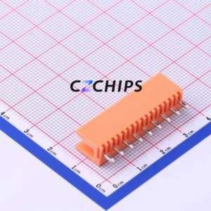 HT396V-3.96-9P Plug-in Terminal Block Through hole,P=3.96mm Connector Board-to-Board / Socket - Open 1x9P 3.96mm Orange - Product Image 2
