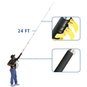 Nouveau 5.5 mètres 18FT télescopique toit nettoyeur haute pression pulvérisateur <span class=keywords><strong>Lance</strong></span> - Product Image 3