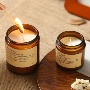 Vela Aromática <span class=keywords><strong>de</strong></span> Lujo al <span class=keywords><strong>por</strong></span> <span class=keywords><strong>Mayor</strong></span> Color Ámbar para Regalos Románticos <span class=keywords><strong>de</strong></span> Cumpleaños, Cera <span class=keywords><strong>de</strong></span> Soja <span class=keywords><strong>de</strong></span> Larga Duración sin Humo en Recipiente <span class=keywords><strong>de</strong></span> Vidrio - Product Image 2