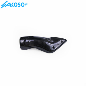 AKOSO 100% 3K moto fibre de carbone côté prise d'air Ram tuba couverture carénage capot pour <span class=keywords><strong>BMW</strong></span> R <span class=keywords><strong>NineT</strong></span> 2014-2022 - Product Image 3