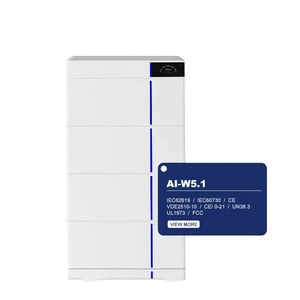 ระบบจัดเก็บพลังงานแบบโมดูลาร์ Deye AI-W5.1-B แบตเตอรี่ LiFePO4 ความจุ 5.12 กิโลวัตต์ชั่วโมง มาตรฐาน IP65 สามารถต่อพ่วงกันได้สูงสุด 30.72 กิโลวัตต์ชั่วโมง รองรับการใช้งานมากกว่า 6000 รอบการใช้งาน รับประกัน 10 ปี - Product Image 1