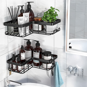 Herstellung 3er Pack selbst klebende Dusche Caddy Ecke Badezimmer Organizer Regal Edelstahl Badezimmer Lager regal - Product Image 2