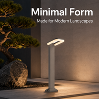 Lampe de jardin LED extérieure en aluminium personnalisée, étanche, pour éclairage de patio, de complexe hôtelier et de passerelle résidentielle